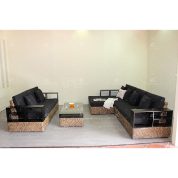 Luxuriöses Wasser Hyazinthen Sofa Set Für Indoor Use Wohnzimmer Natürliche Korbmöbel